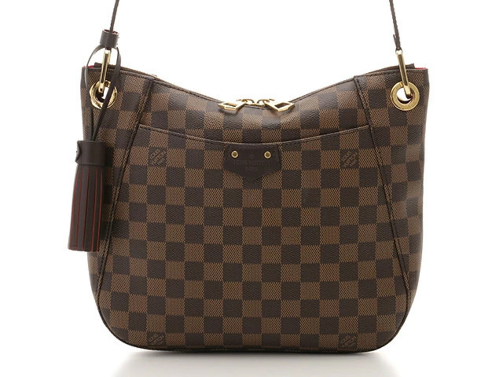 Louis Vuitton Shoulder Bank Bag South Damier Brown